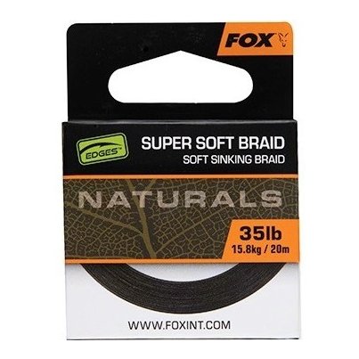 Fox Šňůrka Naturals Soft Braided Hooklength 20m 35lb