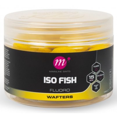 Mainline Balanced Fluoro Wafters ISO Fish 15mm Yellow