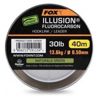 Fox Fluorocarbon Edges Illusion Hooklink/Leader Naturals Green 0,40mm 40m